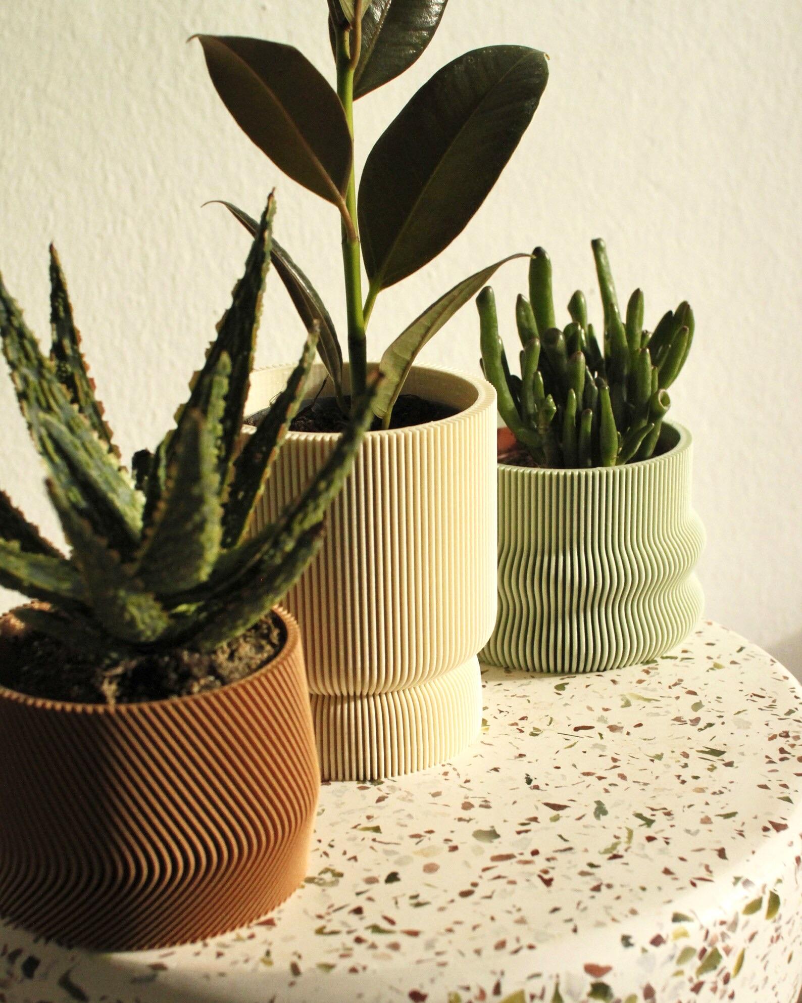 3D geprinte bloempotten